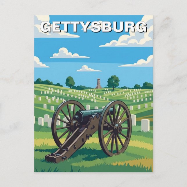 Pennsylvania Gettysburg Travel Vykort (Framsida)