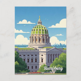 Pennsylvania Harrisburg Travel Vykort