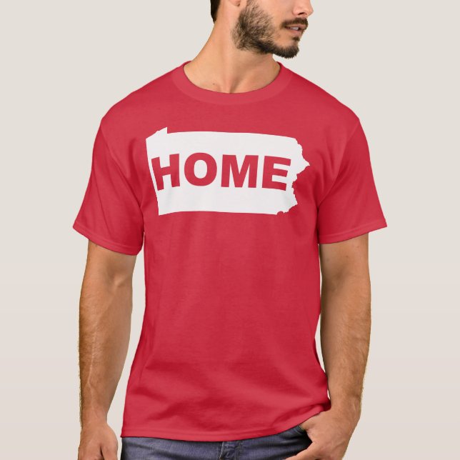 Pennsylvania Hemifrån Från Stat T-Shirt (Framsida)