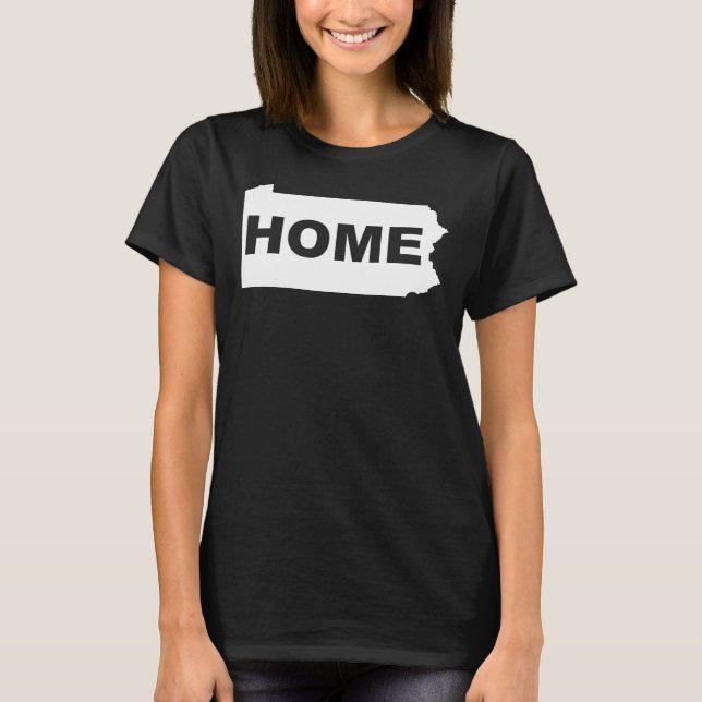Pennsylvania Hemifrån Från Stat T-Shirt (Framsida)