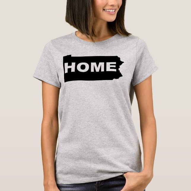 Pennsylvania Hemifrån Från Stat T-Shirt (Framsida)