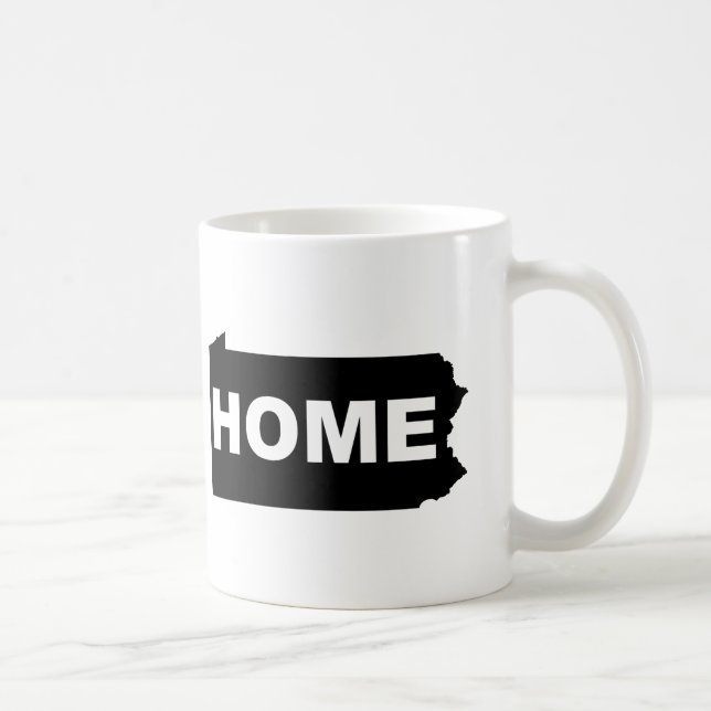 Pennsylvania Hemifrån Från Stat T-Shirt Kaffemugg (Höger)