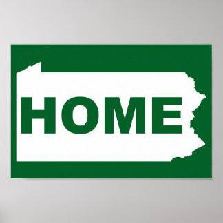 Pennsylvania Hemifrån Från Stat T-Shirt Poster