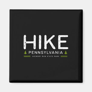 Pennsylvania Hickory Run State Park Vandring Träd Magnet