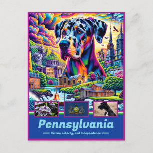 Pennsylvania Historical Charm Iconic Vykort