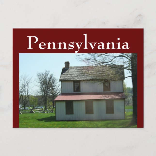 Pennsylvania historiskt hem vykort (Framsida)