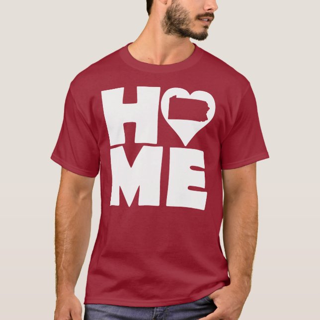 Pennsylvania Home Heart State Tees T-Shirt blir (Framsida)