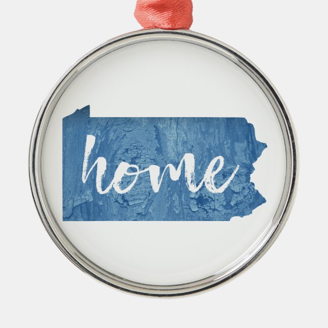 Pennsylvania Home Wood Grain Julgransprydnad Metall (Framsidan)