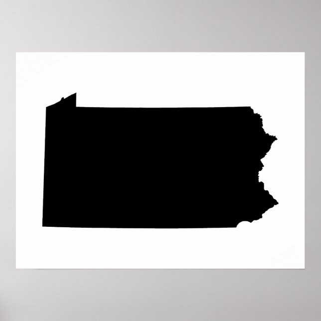 Pennsylvania i svart och vitt poster (Framsidan)