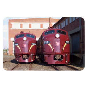 Pennsylvania järnväg E-8a, s (JTFS) 5809 och 571 Magnet