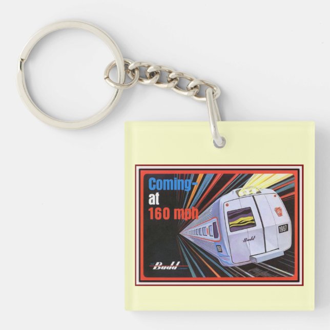 Pennsylvania järnväg Metroliner Keychain 1967 (Framsidan)