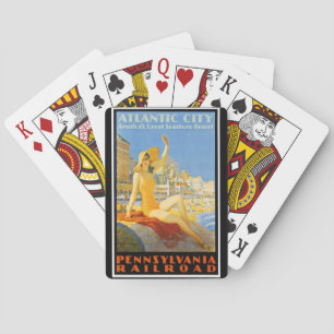 Pennsylvania järnväg till Atlantic City Spelkort