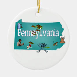 Pennsylvania julgranprydnad julgransprydnad keramik