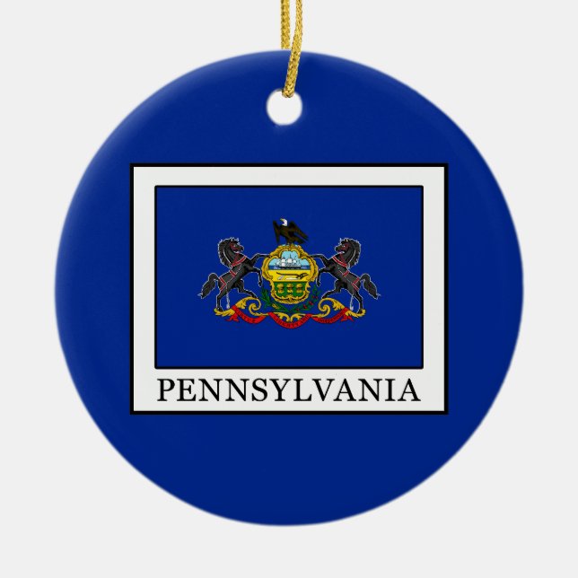 Pennsylvania Julgransprydnad Keramik (Framsidan)