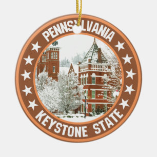 Pennsylvania Julgransprydnad Keramik