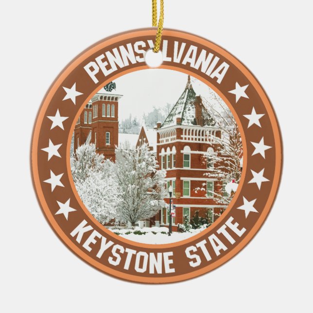 Pennsylvania Julgransprydnad Keramik (Framsidan)