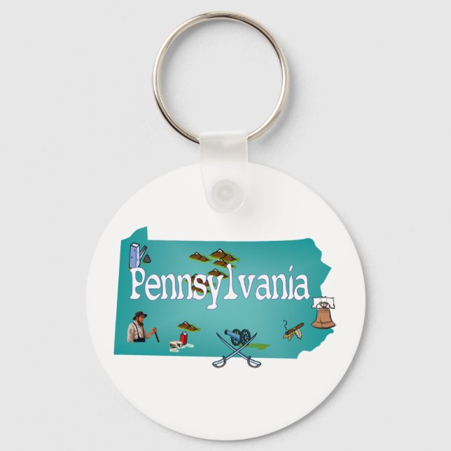 Pennsylvania Keychain Nyckelring (Framsida)