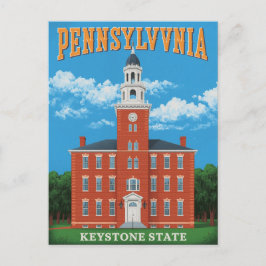 Pennsylvania Keystone State Vykort