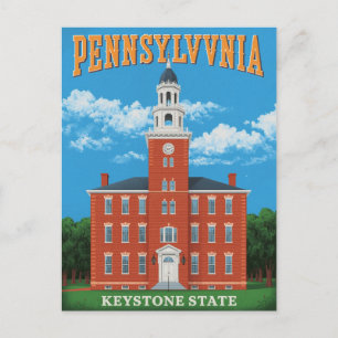 Pennsylvania Keystone State Vykort