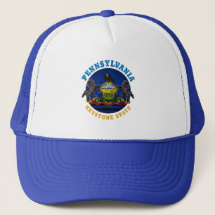 PENNSYLVANIA KEYSTONE STATENS FLAGGA KEPS