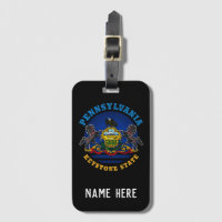 PENNSYLVANIA KEYSTONE STATLIG FLAGGA TIE