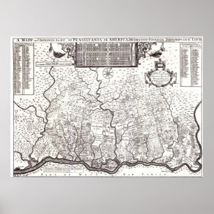 Pennsylvania koloni 1687 poster