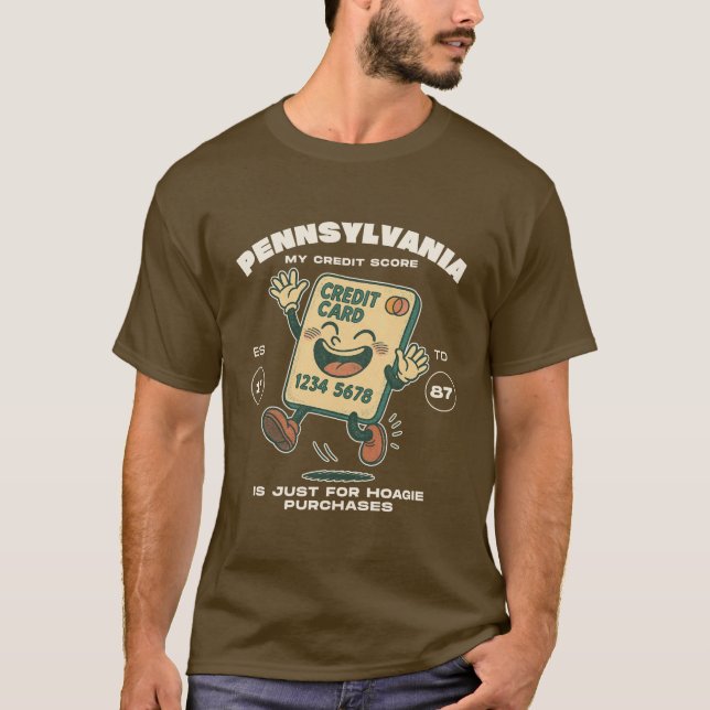 Pennsylvania kredittscore t shirt (Framsida)