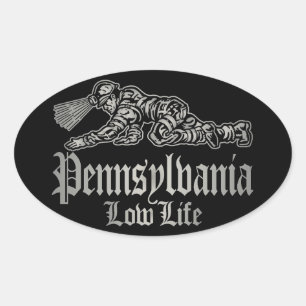 PENNSYLVANIA LÅG LIV OVALT KLISTERMÄRKE
