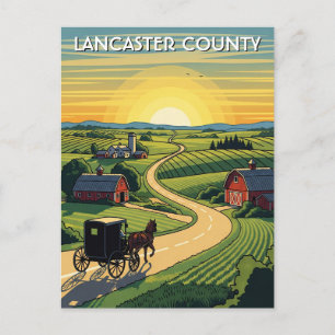 Pennsylvania Lancaster Travel Vykort