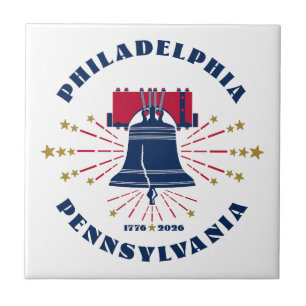 Pennsylvania, Liberty Bell 1776 Ceramic Tile Kakelplatta