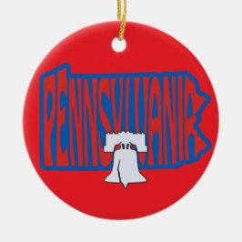 Pennsylvania Liberty Bell Julgran Ornament