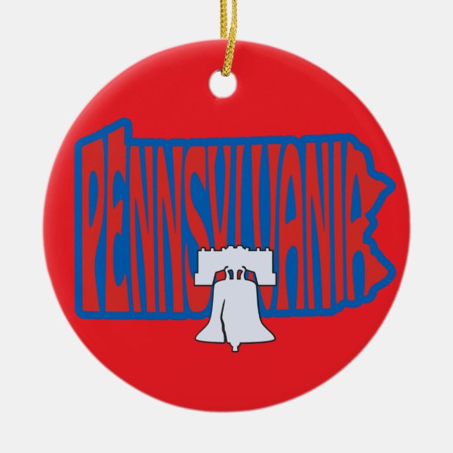 Pennsylvania Liberty Bell Julgran Ornament (Framsidan)