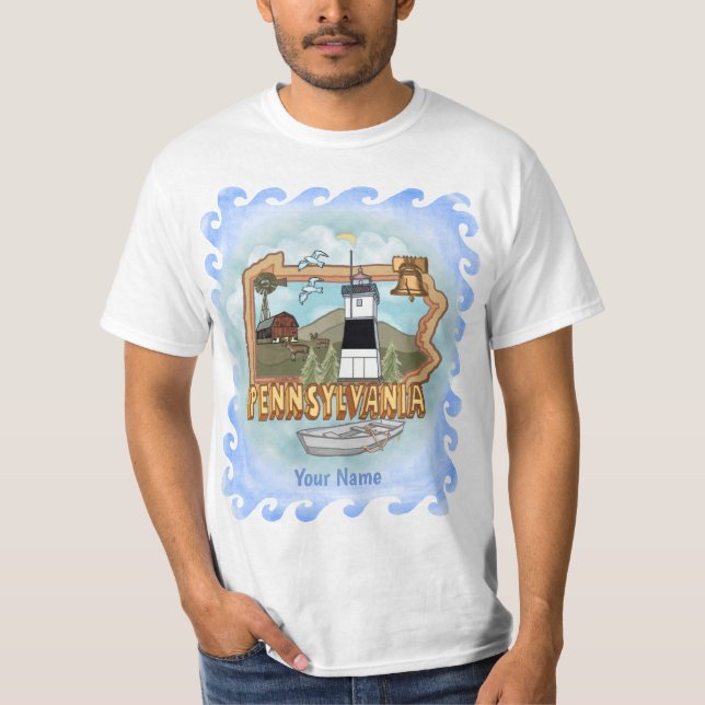 Pennsylvania Lighthouse t-shirt (Framsida)