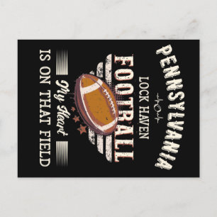 Pennsylvania Lock Haven American Football Vykort