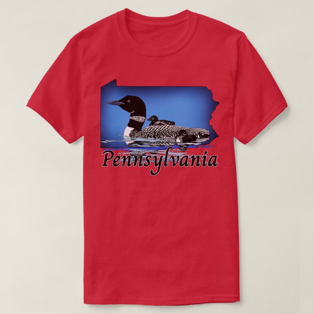 Pennsylvania Loon T Shirt (Design framsida)