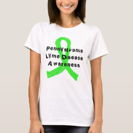 Pennsylvania Lyme Disease Medvetenhet T-shirt