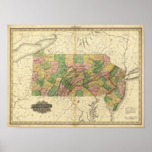 Pennsylvania och New jersey 2 Poster