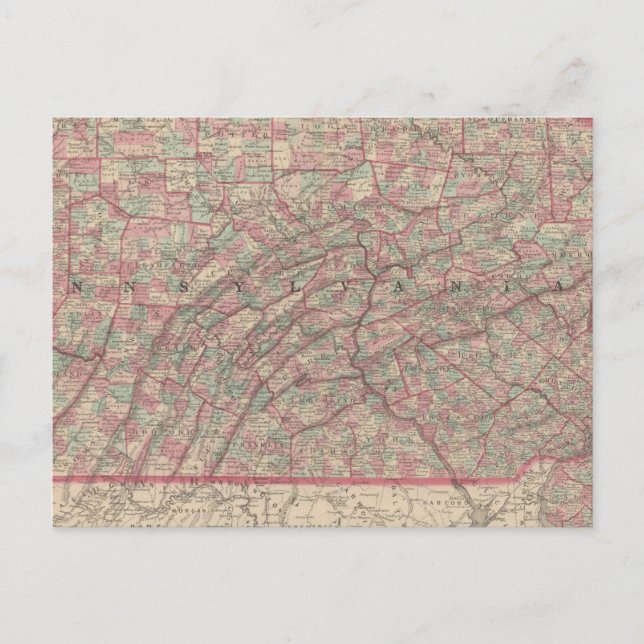 Pennsylvania och New jersey 2 Vykort (Framsida)