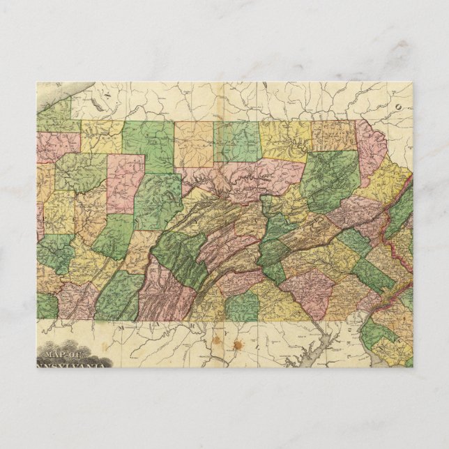 Pennsylvania och New jersey 2 Vykort (Framsida)