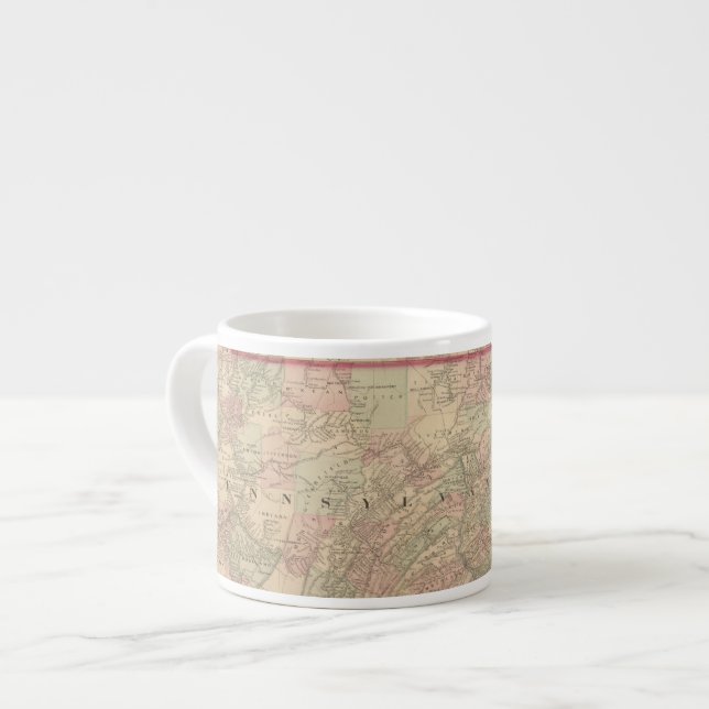 Pennsylvania och nytt - jersey espressomugg (Framsida vänster)