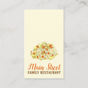 Pennsylvania PA Dutch Amish Food Chicken Pot Paj Visitkort