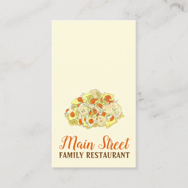 Pennsylvania PA Dutch Amish Food Chicken Pot Paj Visitkort (Framsida)