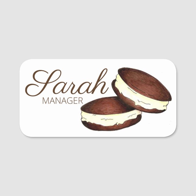 Pennsylvania PA Dutch Amish Hela opie Paj Bakery Namnbricka (Framsida)