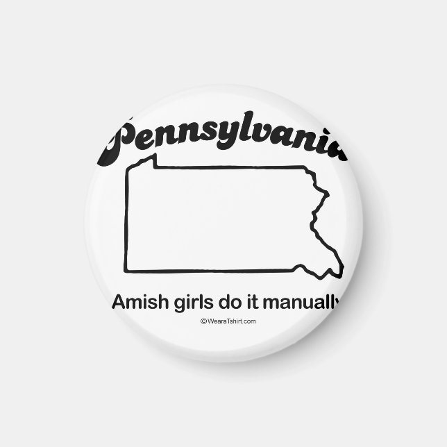 PENNSYLVANIA - ’PENNSYLVANIA STATE MOTTO’ T-shirts Magnet (Framsidan)
