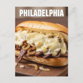 Pennsylvania Philadelphia Philly Cheesesteak Vykort