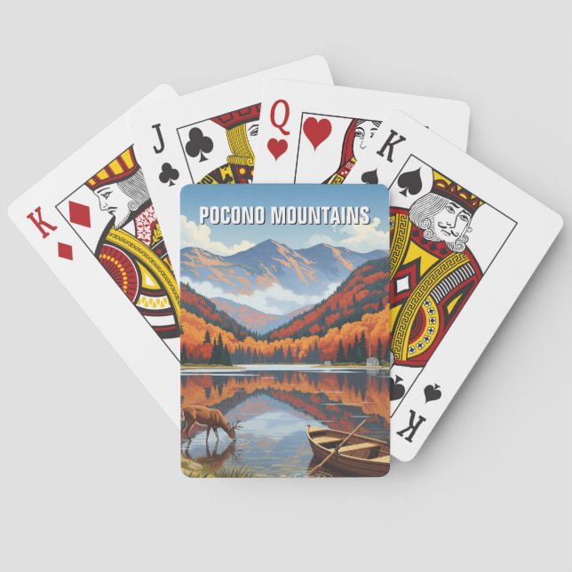 Pennsylvania Pocono Mountains Resor Casinokort (Baksidan)