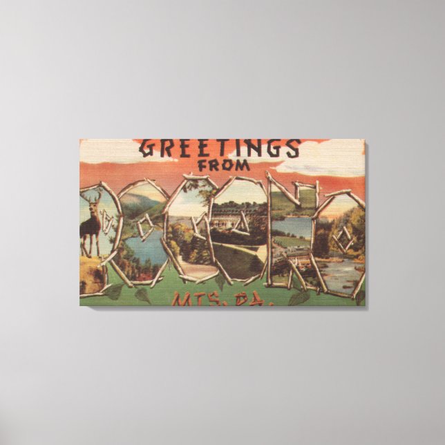 Pennsylvania - Pocono Mountians Canvastryck (Framsida)