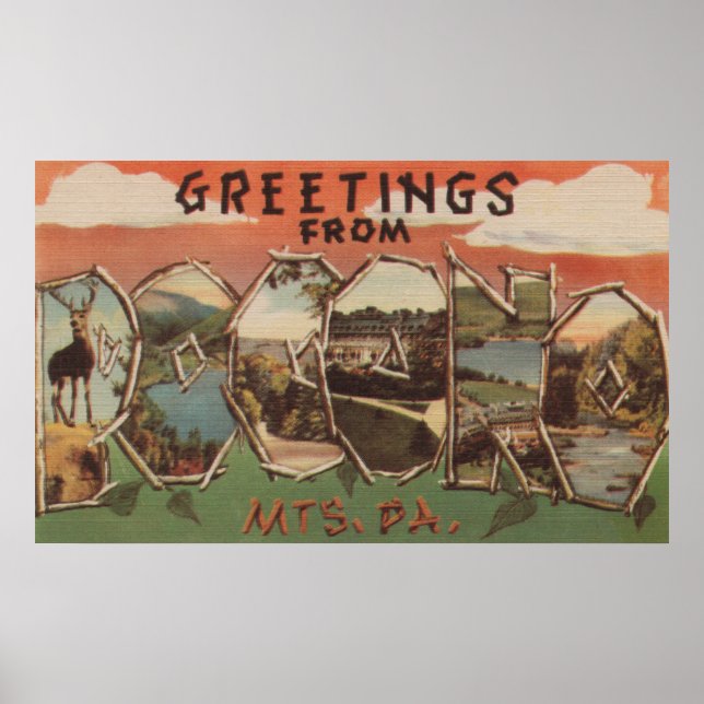 Pennsylvania - Pocono Mountians Poster (Framsidan)