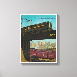 Pennsylvania Railroad Årsrapport 1960 Canvastryck