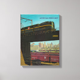 Pennsylvania Railroad Årsrapport 1960 Canvastryck